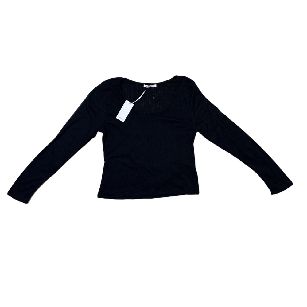 ⭐️ Antistar Black Long Sleeve Cropped Top- size XL